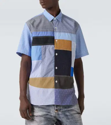 Junya Watanabe Patchwork cotton shirt | Thumbnail 4