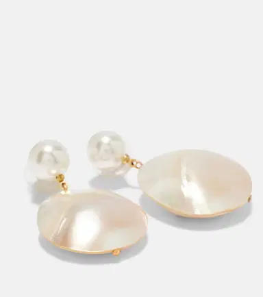 Jennifer Behr Nerine mother-of-pearl drop earrings | Thumbnail 2