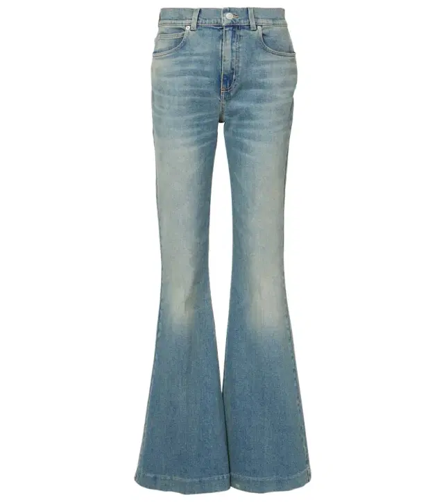 Faded flared jeans