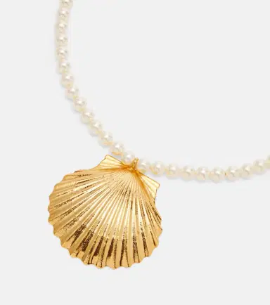Jennifer Behr Siren faux pearl gold-plated necklace | Thumbnail 3
