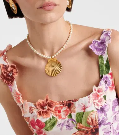 Jennifer Behr Siren faux pearl gold-plated necklace | Thumbnail 4