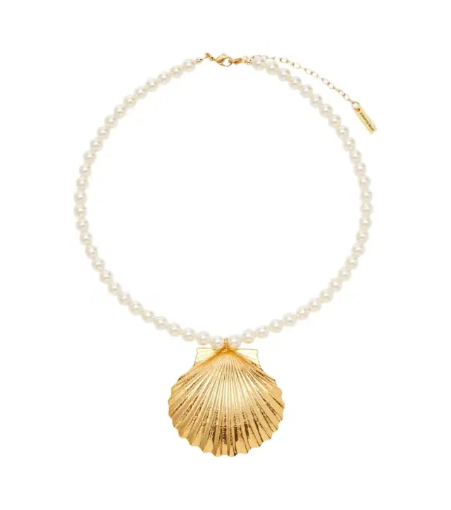 Jennifer Behr Siren faux pearl gold-plated necklace