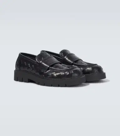 Bottega Veneta Haddock Intrecciato leather loafers | Thumbnail 5
