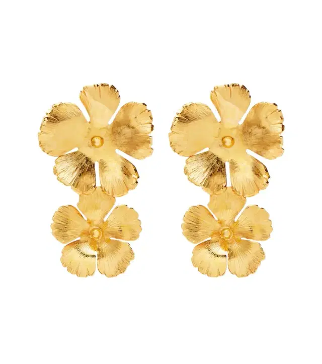 Jennifer Behr Collette gold-plated drop earrings