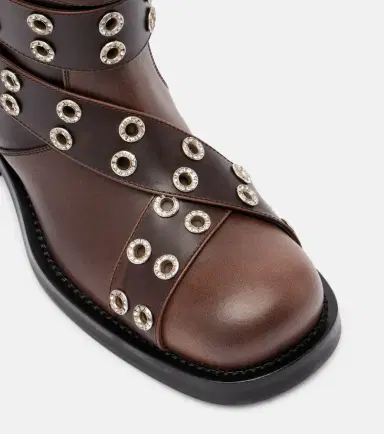 Mach & Mach Buckle Belt leather biker boots | Thumbnail 4 Mach & Mach Buckle Belt leather biker boots | Thumbnail 4