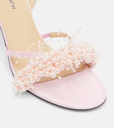 Mach & Mach Floating Pearl 85 satin sandals | Thumbnail 2 Mach & Mach Floating Pearl 85 satin sandals | Thumbnail 2