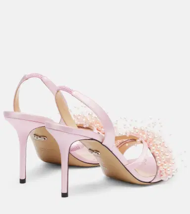 Mach & Mach Floating Pearl 85 satin sandals | Thumbnail 3 Mach & Mach Floating Pearl 85 satin sandals | Thumbnail 3