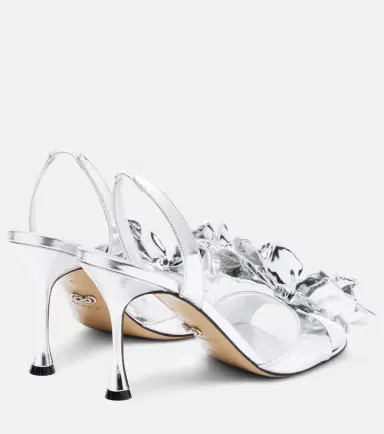 Mach & Mach Le Cadeau 95 mirrored leather sandals | Thumbnail 4