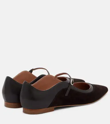 Malone Souliers Corina leather and suede Mary Jane flats | Thumbnail 3