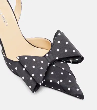 Mach & Mach Le Cadeau 85 polka-dot satin pumps | Thumbnail 4