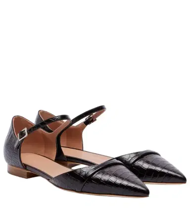 Malone Souliers Ulla croc-effect leather flats | Thumbnail 1