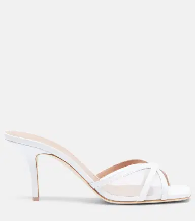 Malone Souliers Perla 70 leather and mesh mules | Thumbnail 2 Malone Souliers Perla 70 leather and mesh mules | Thumbnail 2