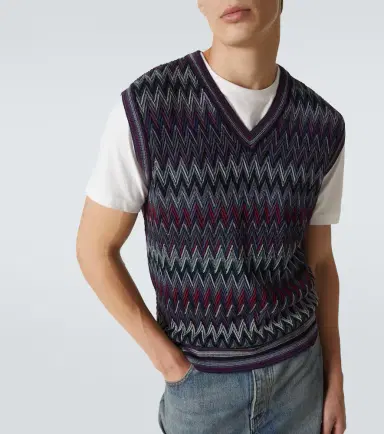 Missoni Zigzag wool sweater vest | Thumbnail 5