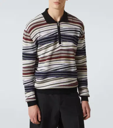 Missoni Zigzag cotton polo sweater | Thumbnail 4