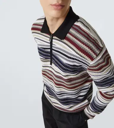 Missoni Zigzag cotton polo sweater | Thumbnail 5