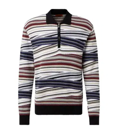 Missoni Zigzag cotton polo sweater | Thumbnail 1