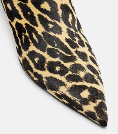 Jil Sander Pointy leopard-print calf hair mules | Thumbnail 4