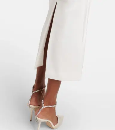 Alex Perry Bridal draped crêpe satin bustier gown | Thumbnail 2