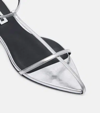 Jil Sander Metallic leather sandals | Thumbnail 3 Jil Sander Metallic leather sandals | Thumbnail 3