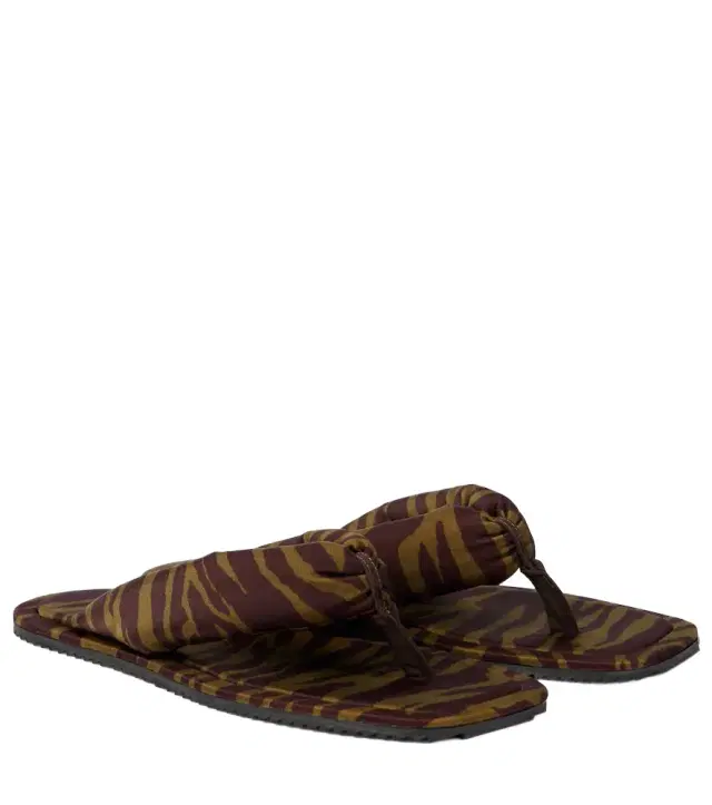 The Attico Indie zebra-print thong sandals