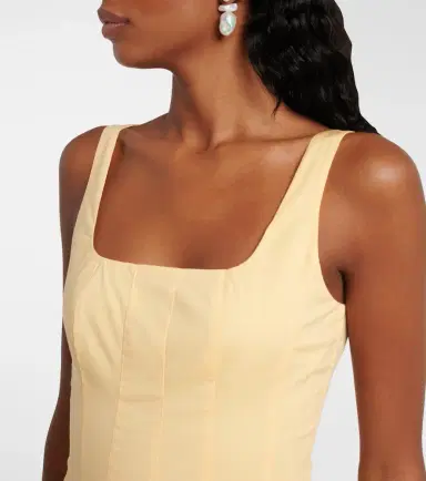 Staud Romy gathered cotton minidress | Thumbnail 4 Staud Romy gathered cotton minidress | Thumbnail 4