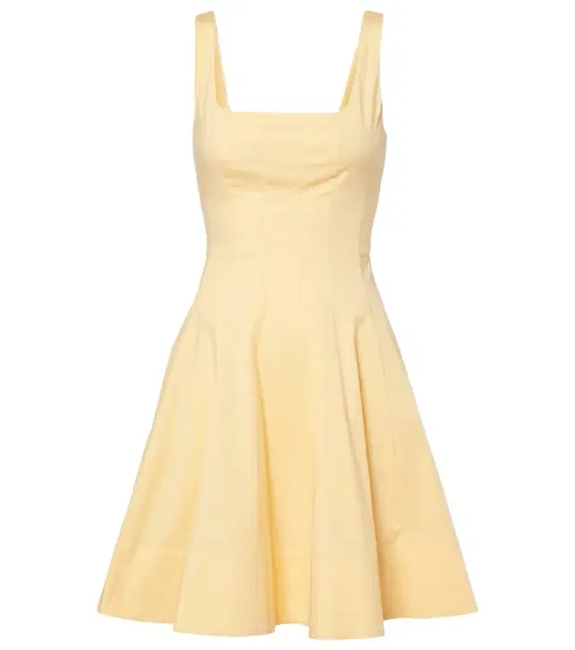 Staud Romy gathered cotton minidress