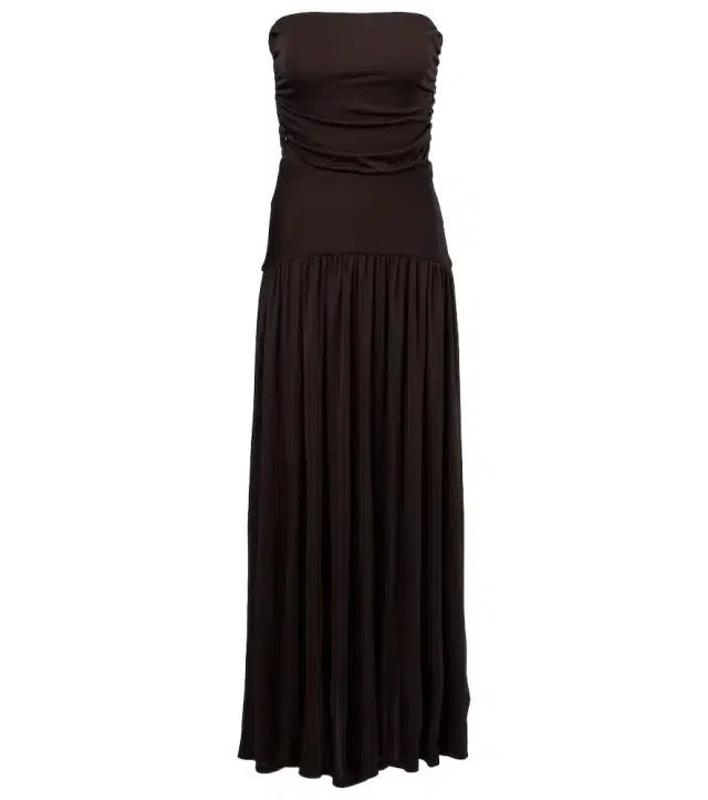 Staud Mariana shirred jersey maxi dress