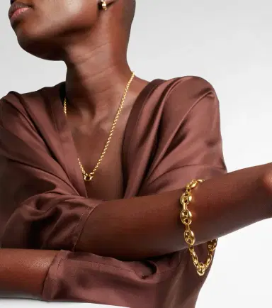 STONE AND STRAND Puffed Maritime 14kt gold chain bracelet | Thumbnail 3
