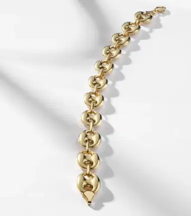 STONE AND STRAND Puffed Maritime 14kt gold chain bracelet | Thumbnail 4