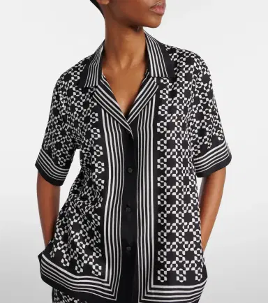 Simkhai Koda printed bowling shirt | Thumbnail 5