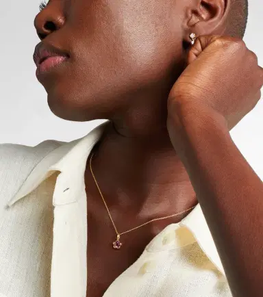 Stone and Strand Festival 14kt gold necklace with tourmaline | Thumbnail 5