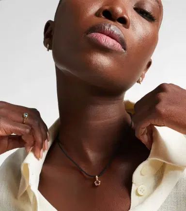 STONE AND STRAND Festival Vibes 14kt gold choker with tourmaline | Thumbnail 5