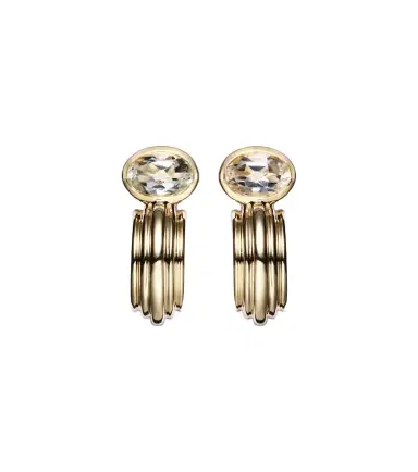 STONE AND STRAND Pavillion 14kt gold earrings with topazes | Thumbnail 1
