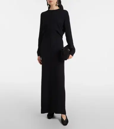 Toteme Draped cady maxi dress | Thumbnail 2