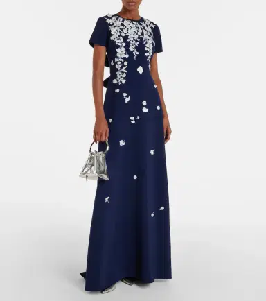 Carolina Herrera Embroidered bow-detail gown | Thumbnail 3