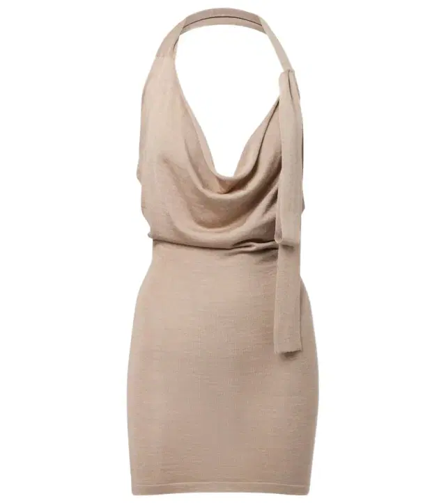 Aya Muse Evo knitted silk and cashmere minidress