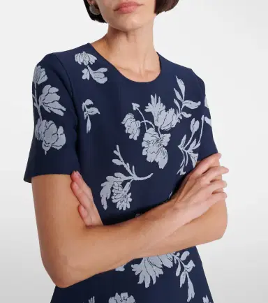 Carolina Herrera Floral jacquard midi dress | Thumbnail 2 Carolina Herrera Floral jacquard midi dress | Thumbnail 2