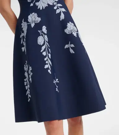 Carolina Herrera Floral jacquard midi dress | Thumbnail 5 Carolina Herrera Floral jacquard midi dress | Thumbnail 5