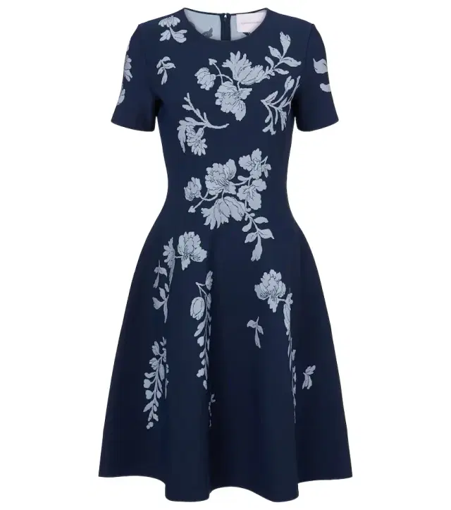 Carolina Herrera Floral jacquard midi dress