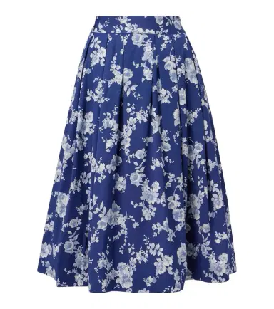 Carolina Herrera Floral faille midi skirt | Thumbnail 1