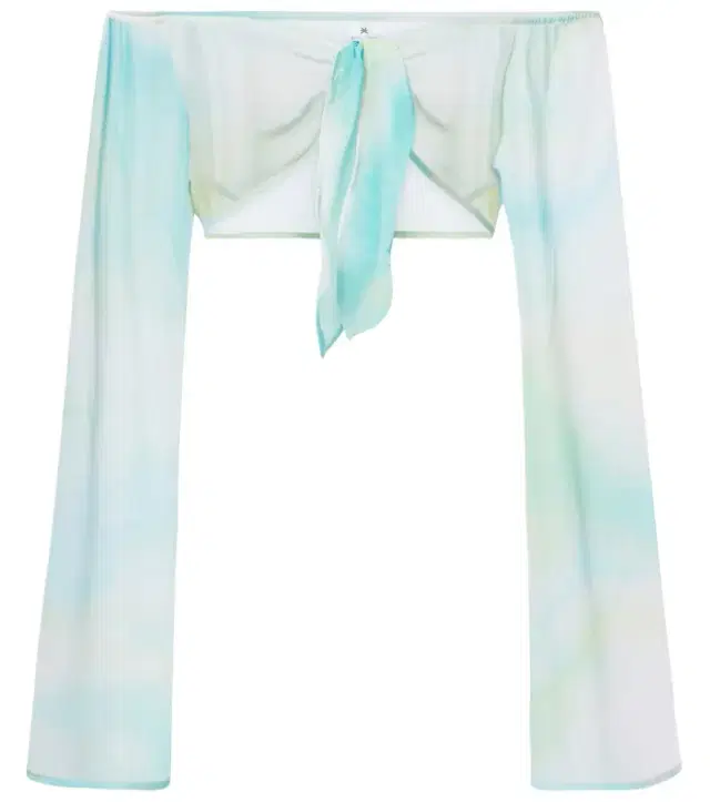 Bananhot Grace semi-sheer off-shoulder top