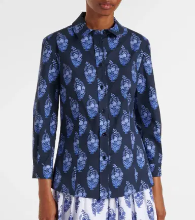 Carolina Herrera Icon floral cotton-blend shirt | Thumbnail 3 Carolina Herrera Icon floral cotton-blend shirt | Thumbnail 3