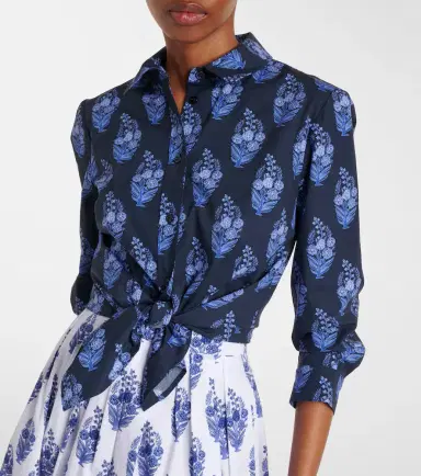 Carolina Herrera Icon floral cotton-blend shirt | Thumbnail 4 Carolina Herrera Icon floral cotton-blend shirt | Thumbnail 4