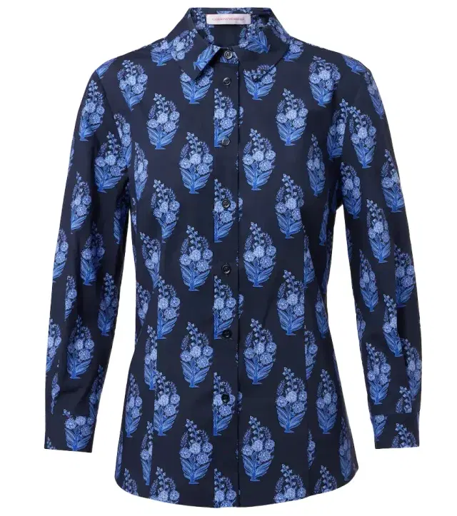 Icon floral cotton-blend shirt