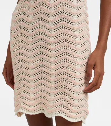 Bananhot Coco striped cotton-blend minidress | Thumbnail 6