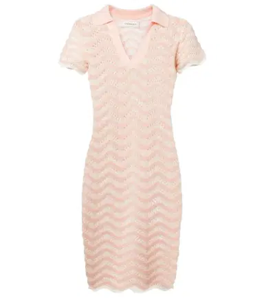 Bananhot Coco striped cotton-blend minidress | Thumbnail 1