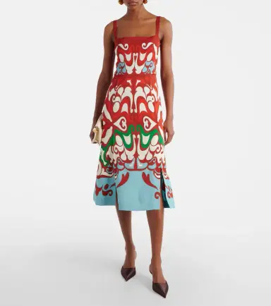 La DoubleJ Buy Me A Martini satin midi dress | Thumbnail 3