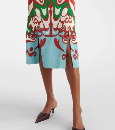 La DoubleJ Buy Me A Martini satin midi dress | Thumbnail 4