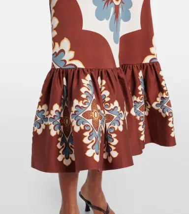 La DoubleJ Gingerbread cotton-blend midi dress | Thumbnail 5
