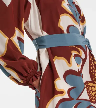 La DoubleJ Cerere silk crêpe de chine midi dress | Thumbnail 2
